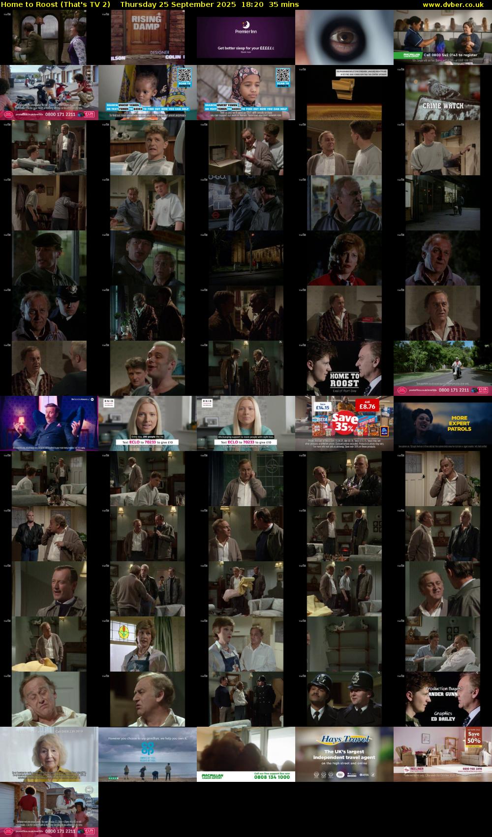 Home to Roost (That's TV 2) Thursday 25 September 2025 18:20 - 18:55