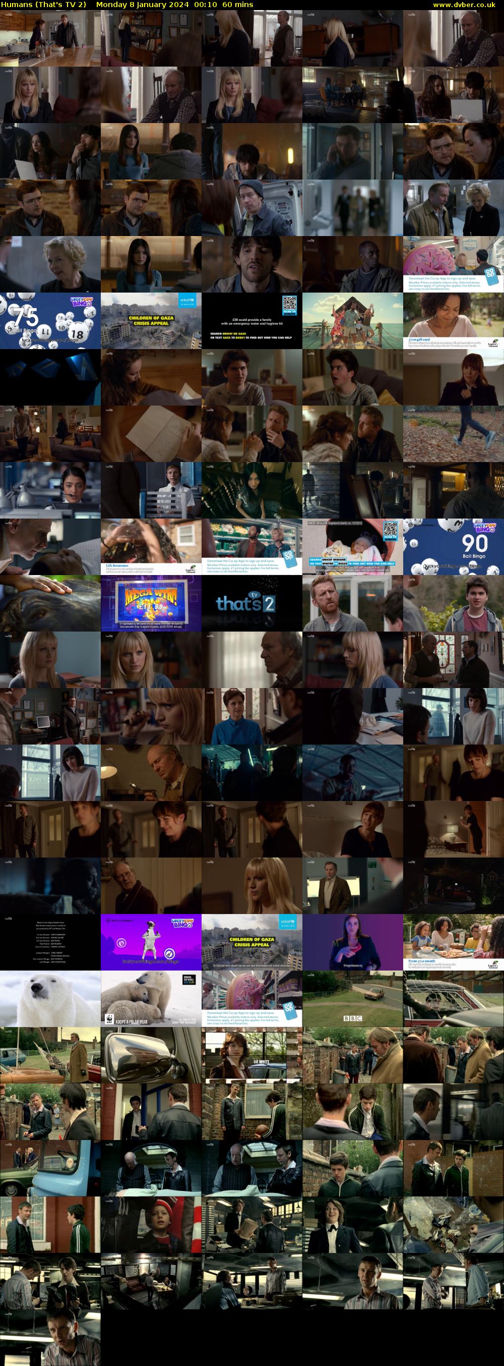 Humans (That's TV 2) Monday 8 January 2024 00:10 - 01:10