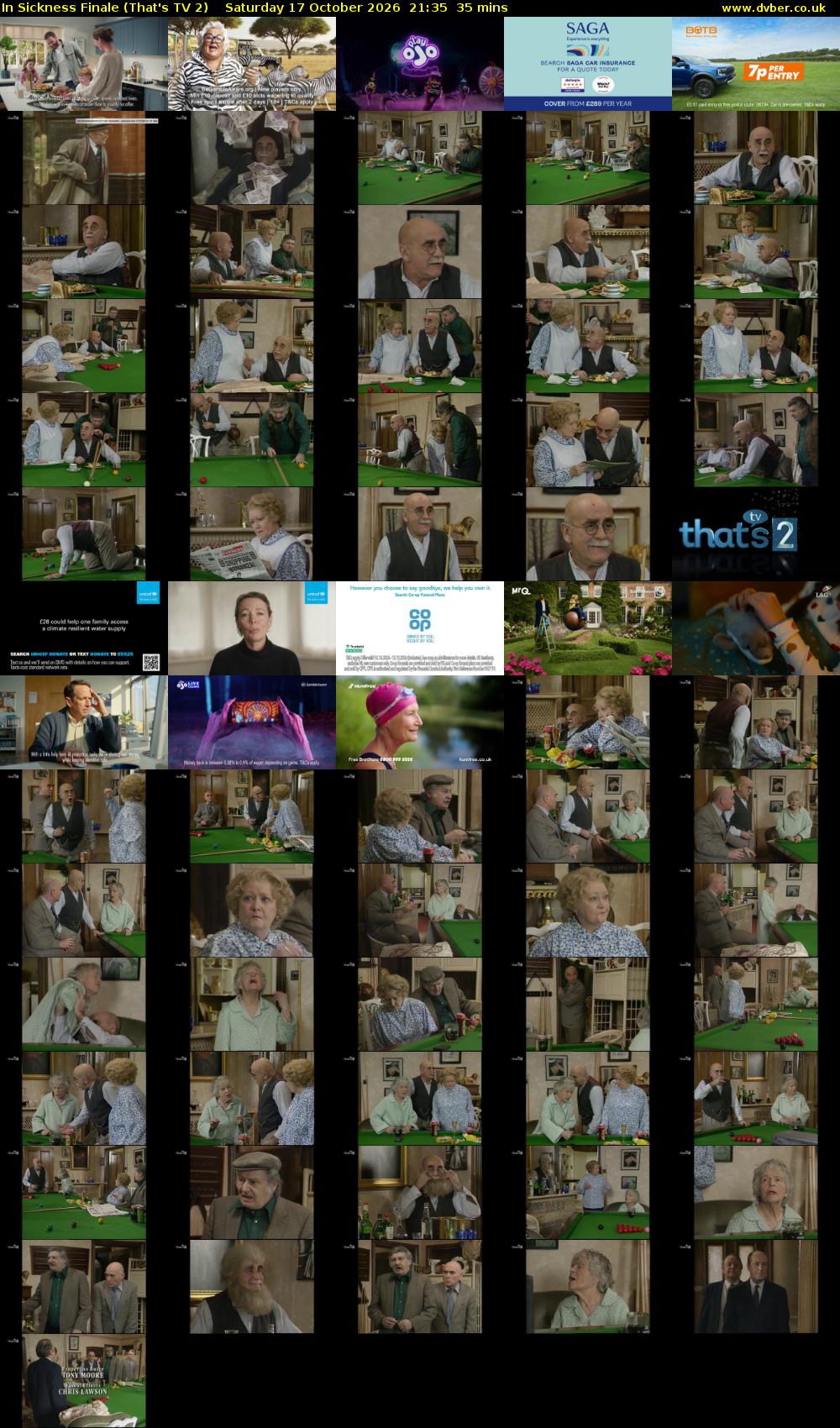 In Sickness Finale (That's TV 2) Saturday 17 October 2026 21:35 - 22:10