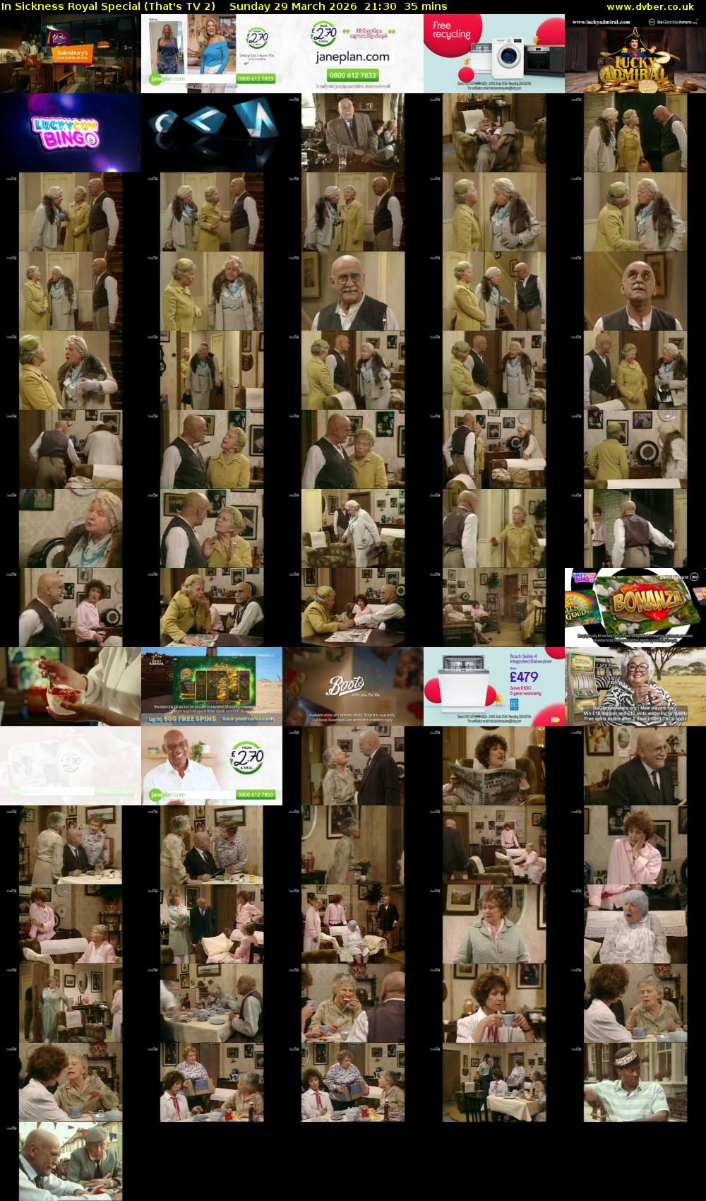 In Sickness Royal Special (That's TV 2) Sunday 29 March 2026 21:30 - 22:05