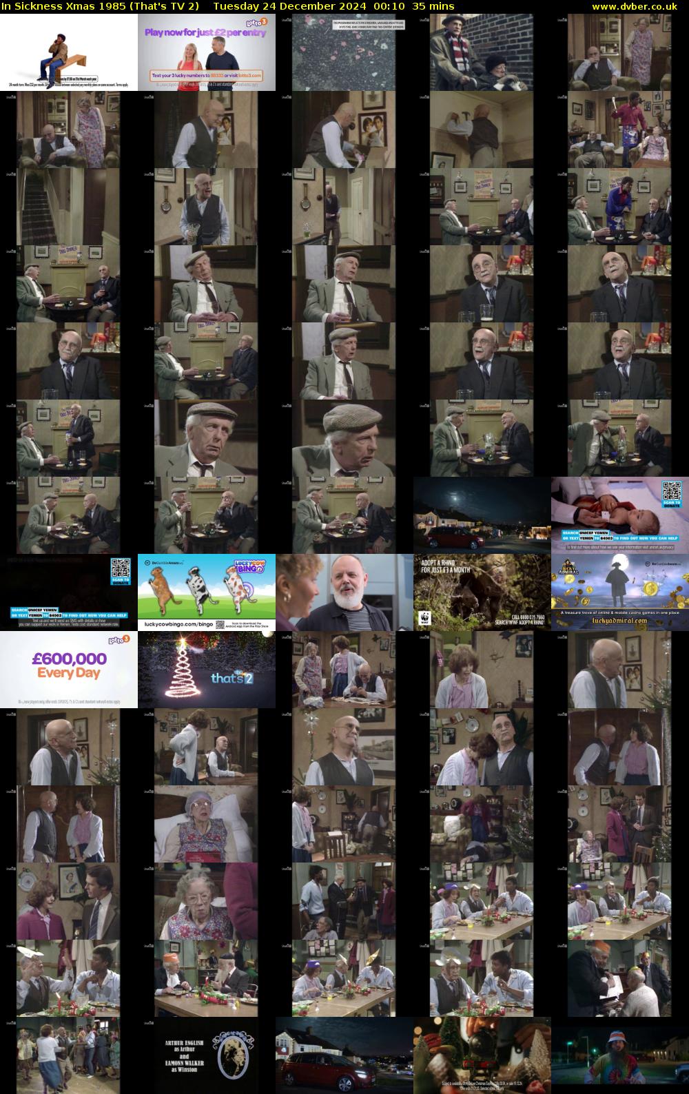In Sickness Xmas 1985 (That's TV 2) Tuesday 24 December 2024 00:10 - 00:45