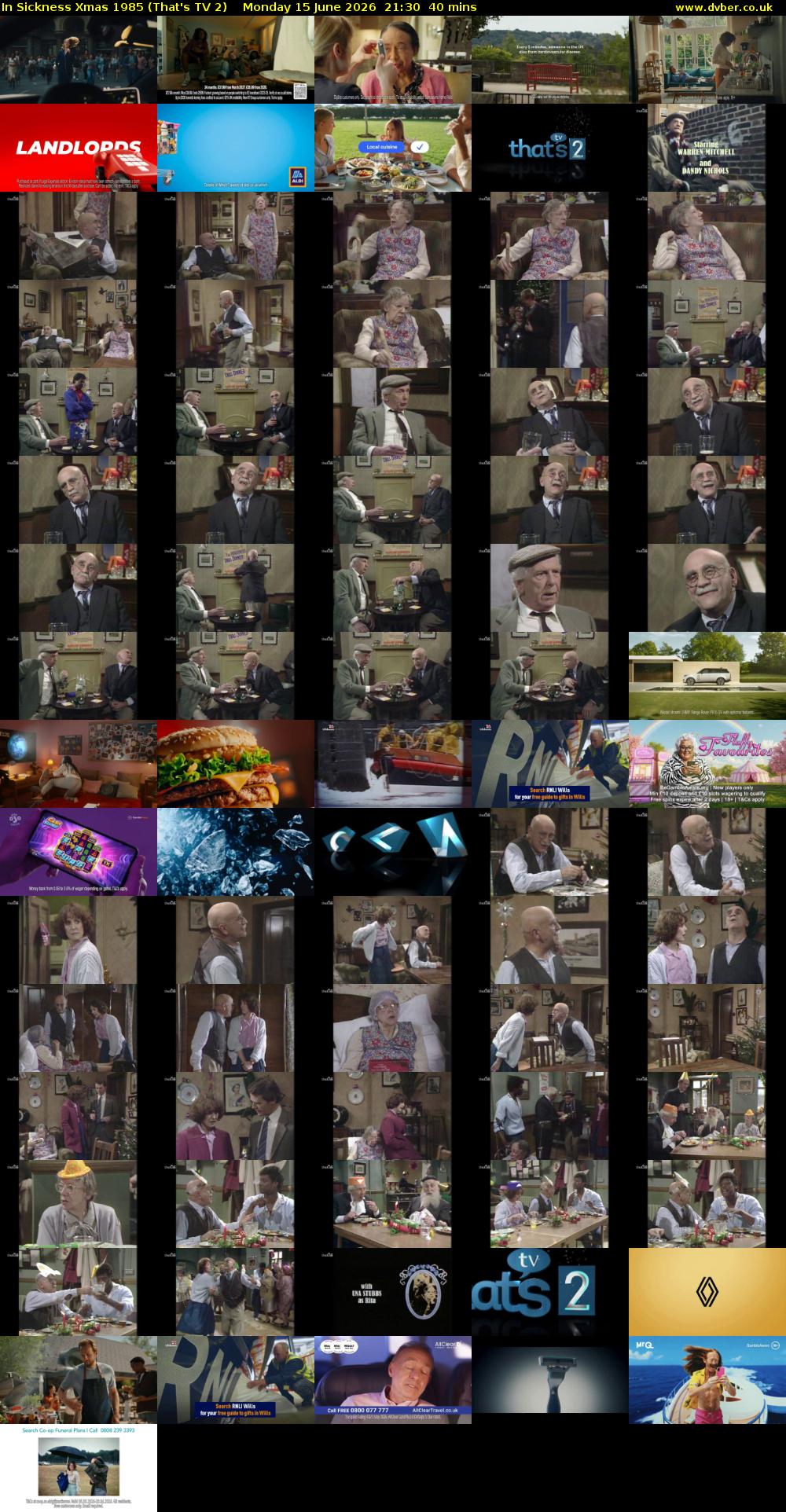 In Sickness Xmas 1985 (That's TV 2) Monday 15 June 2026 21:30 - 22:10
