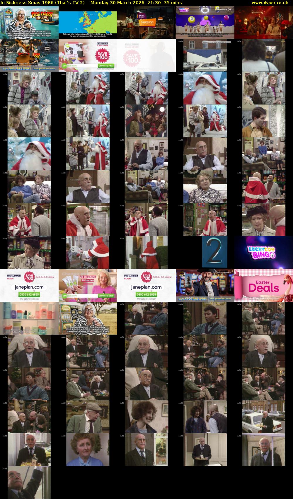 In Sickness Xmas 1986 (That's TV 2) Monday 30 March 2026 21:30 - 22:05