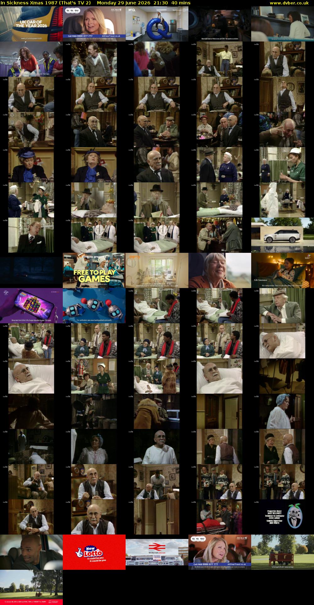 In Sickness Xmas 1987 (That's TV 2) Monday 29 June 2026 21:30 - 22:10