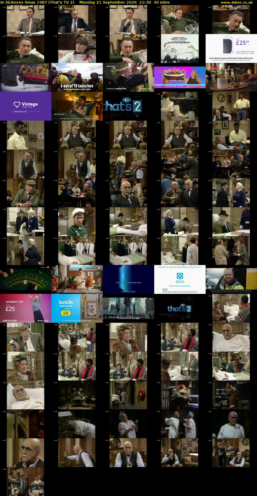 In Sickness Xmas 1987 (That's TV 2) Monday 21 September 2026 21:30 - 22:10