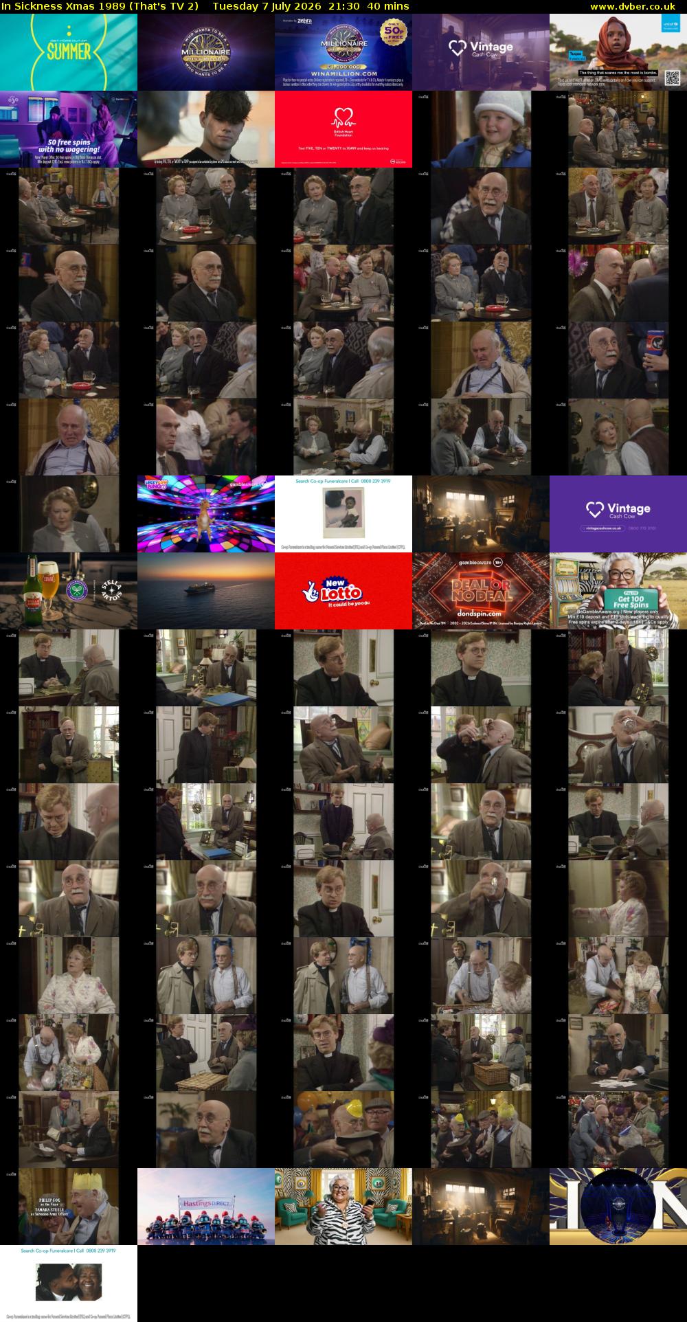 In Sickness Xmas 1989 (That's TV 2) Tuesday 7 July 2026 21:30 - 22:10