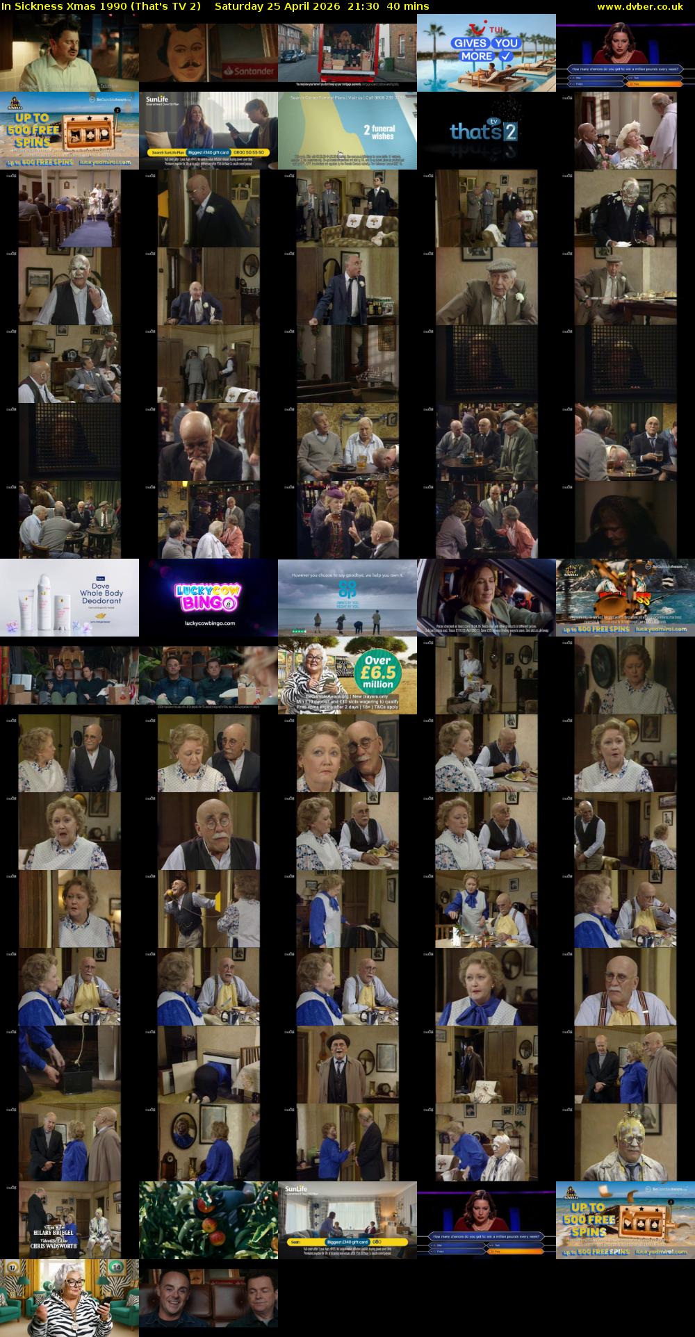 In Sickness Xmas 1990 (That's TV 2) Saturday 25 April 2026 21:30 - 22:10