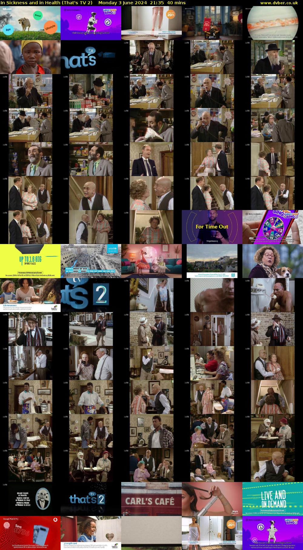 In Sickness and in Health (That's TV 2) Monday 3 June 2024 21:35 - 22:15