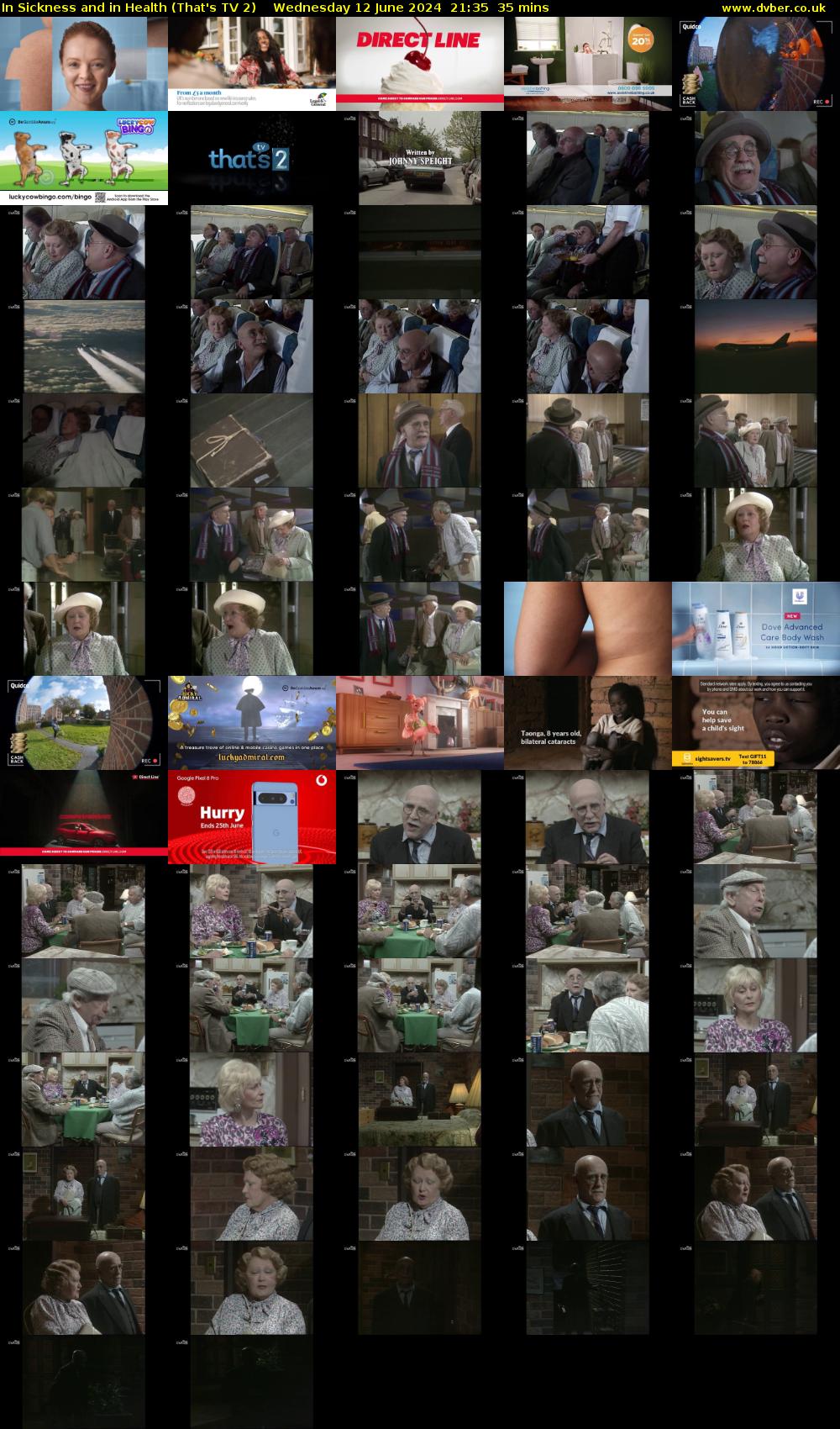 In Sickness and in Health (That's TV 2) Wednesday 12 June 2024 21:35 - 22:10