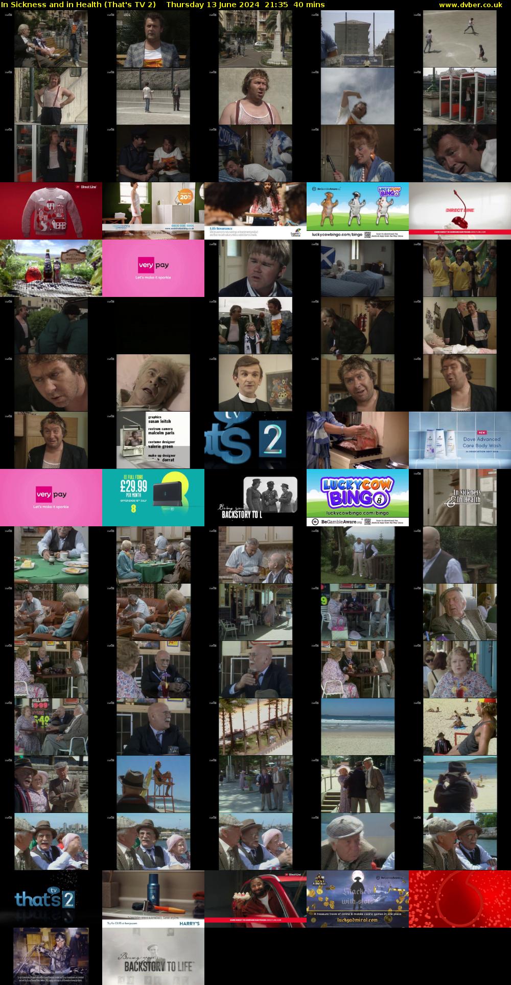 In Sickness and in Health (That's TV 2) Thursday 13 June 2024 21:35 - 22:15