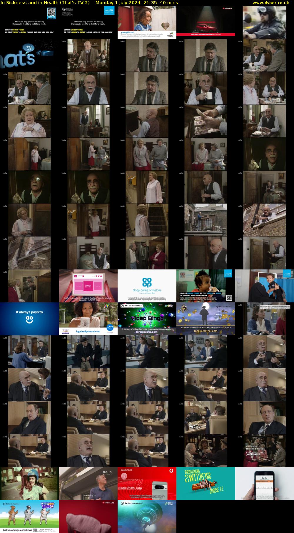In Sickness and in Health (That's TV 2) Monday 1 July 2024 21:35 - 22:15
