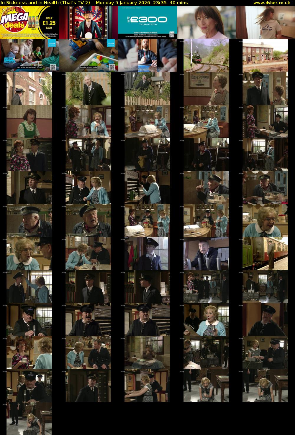 In Sickness and in Health (That's TV 2) Monday 5 January 2026 23:35 - 00:15