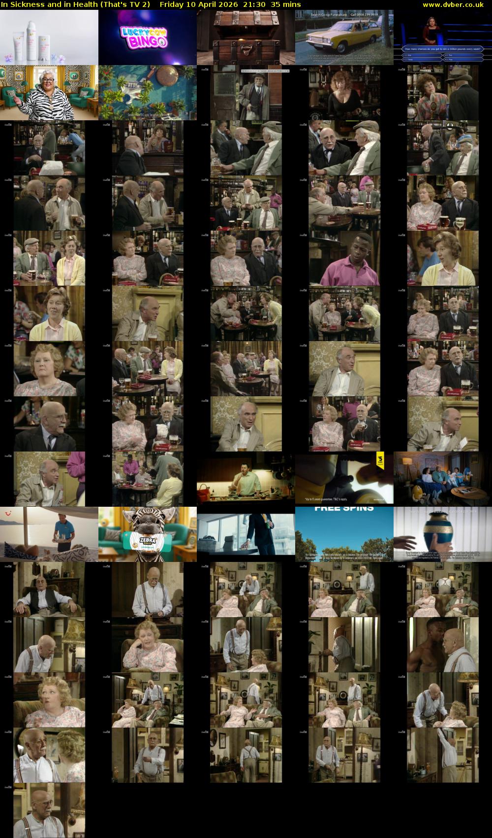 In Sickness and in Health (That's TV 2) Friday 10 April 2026 21:30 - 22:05