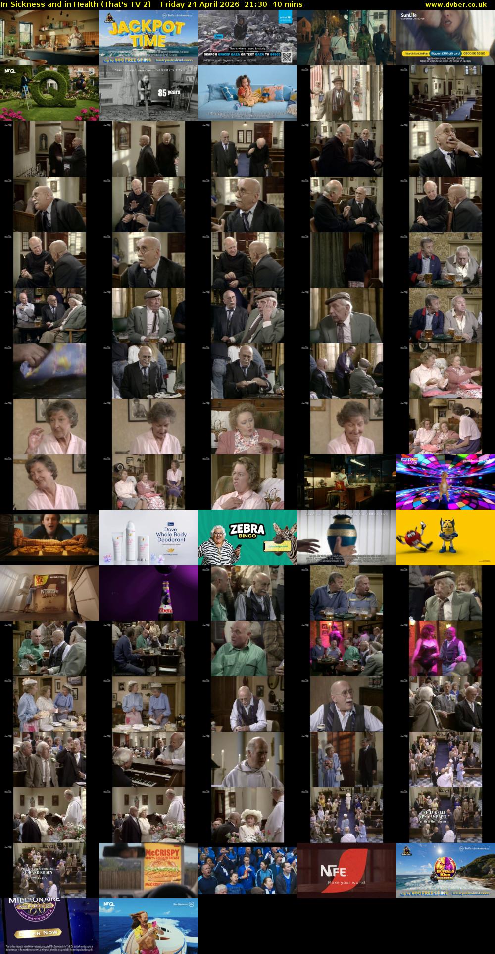 In Sickness and in Health (That's TV 2) Friday 24 April 2026 21:30 - 22:10