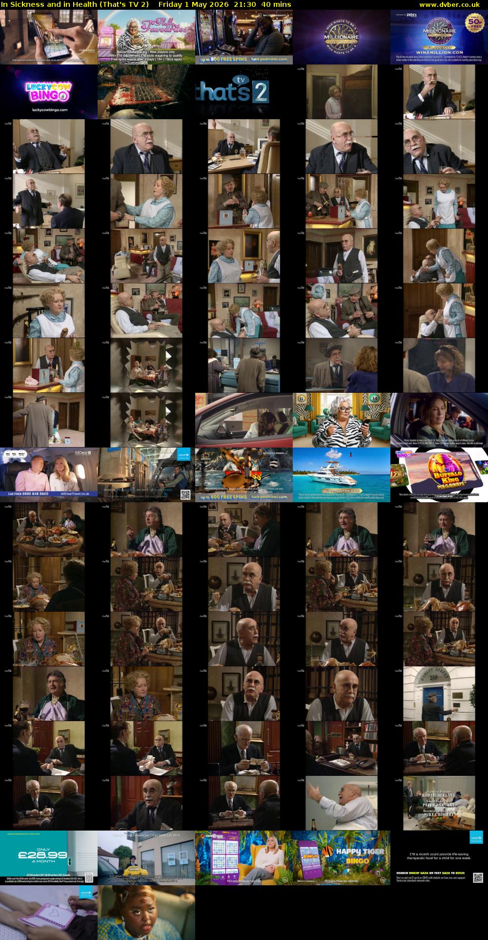 In Sickness and in Health (That's TV 2) Friday 1 May 2026 21:30 - 22:10