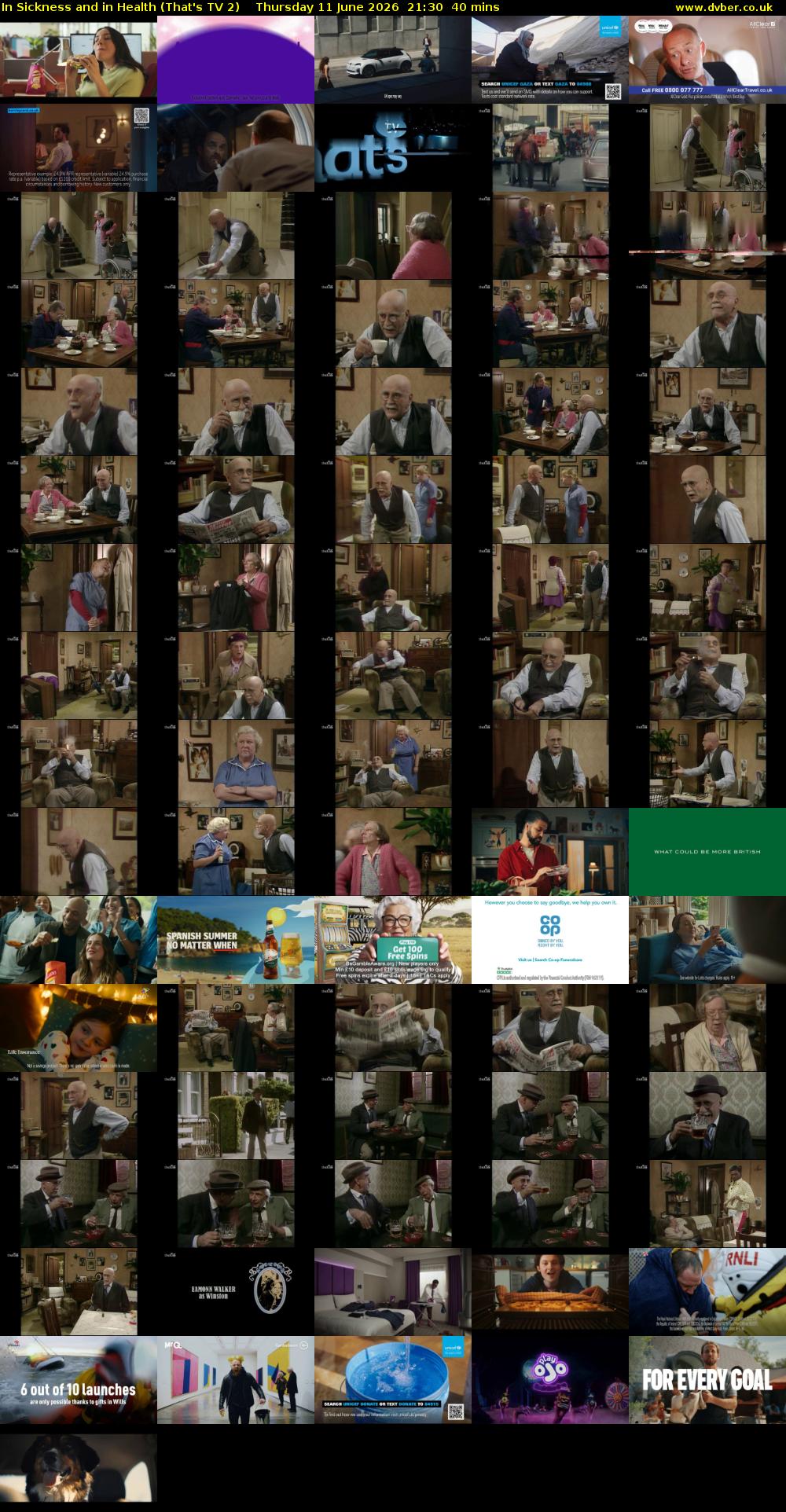 In Sickness and in Health (That's TV 2) Thursday 11 June 2026 21:30 - 22:10