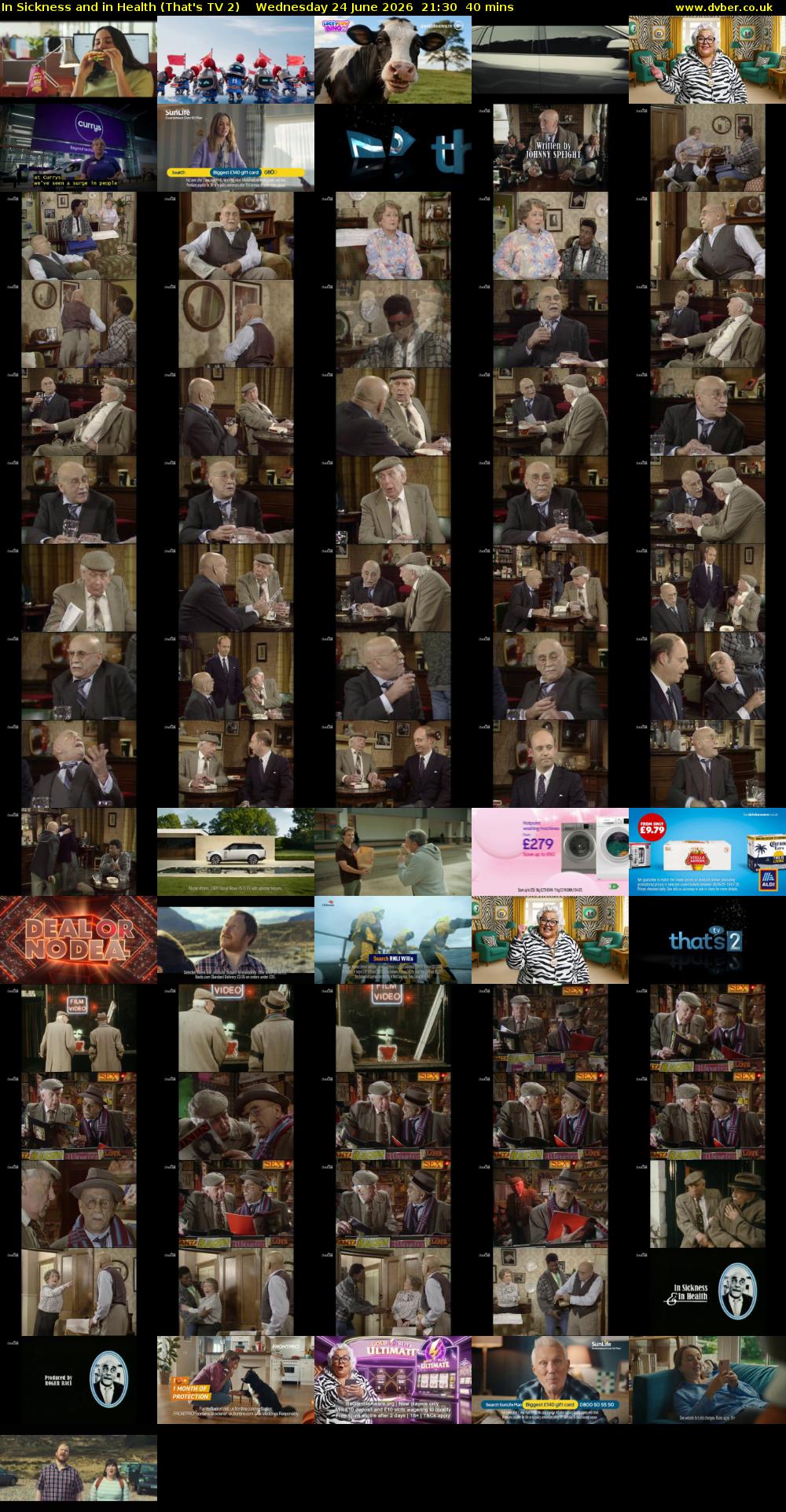 In Sickness and in Health (That's TV 2) Wednesday 24 June 2026 21:30 - 22:10