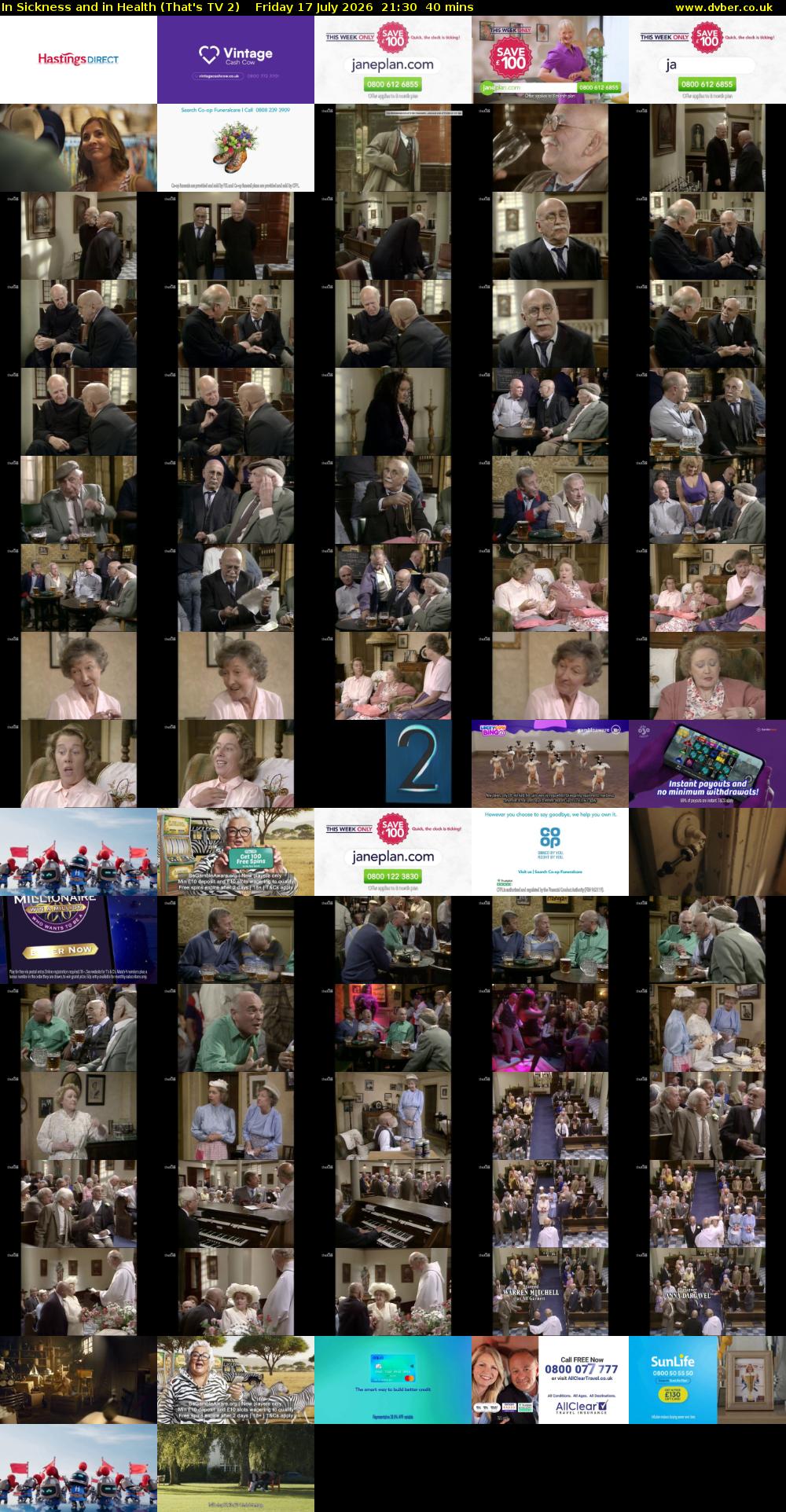In Sickness and in Health (That's TV 2) Friday 17 July 2026 21:30 - 22:10