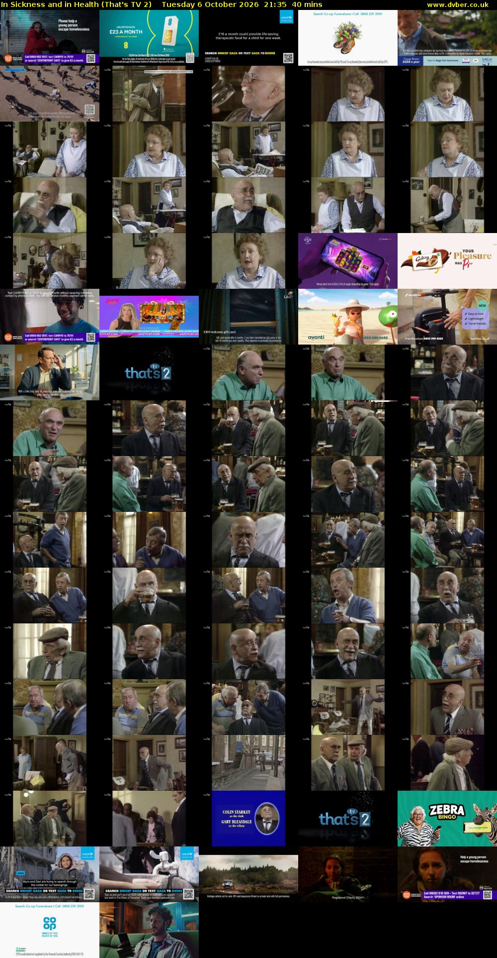 In Sickness and in Health (That's TV 2) Tuesday 6 October 2026 21:35 - 22:15