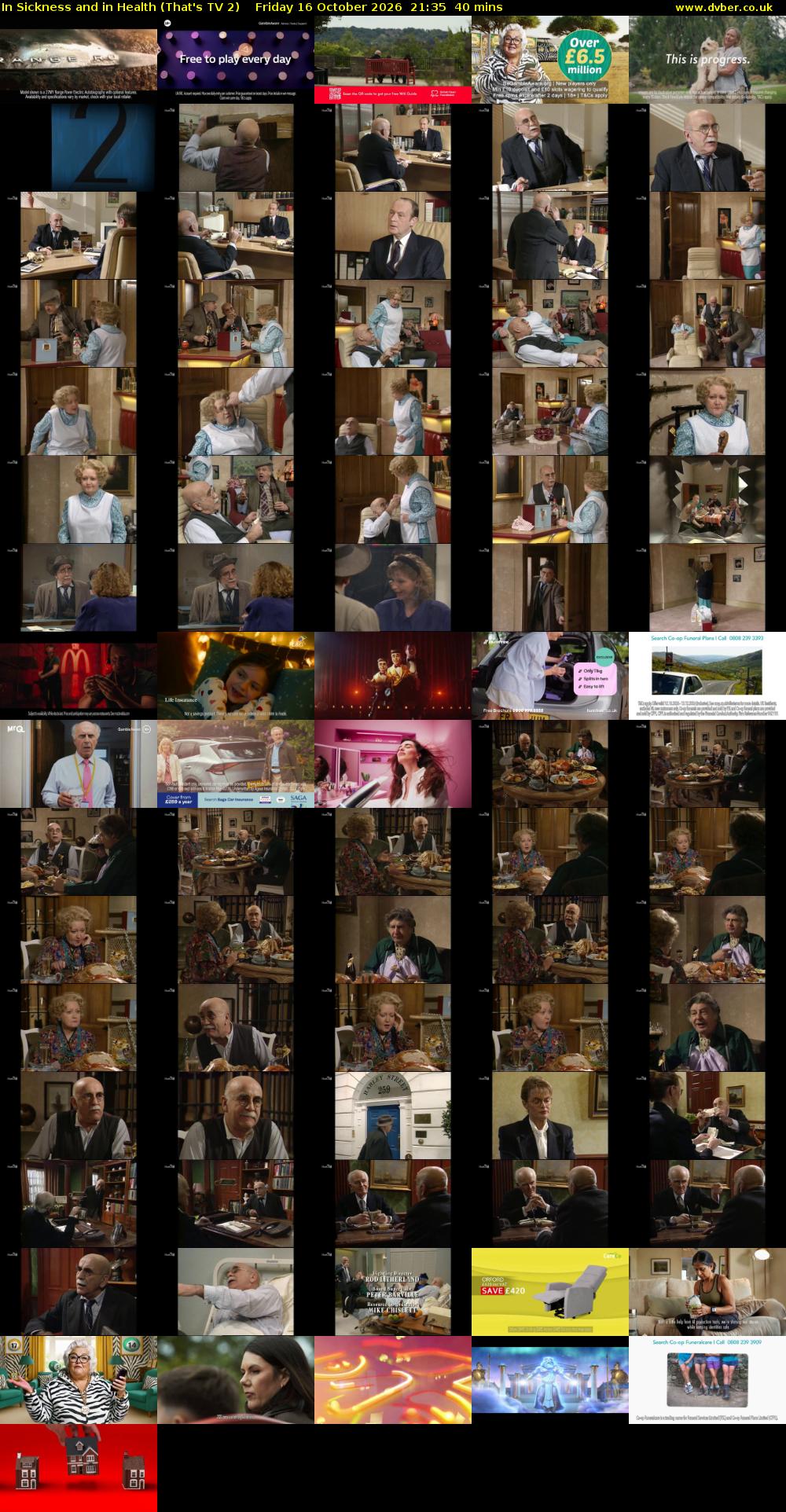 In Sickness and in Health (That's TV 2) Friday 16 October 2026 21:35 - 22:15