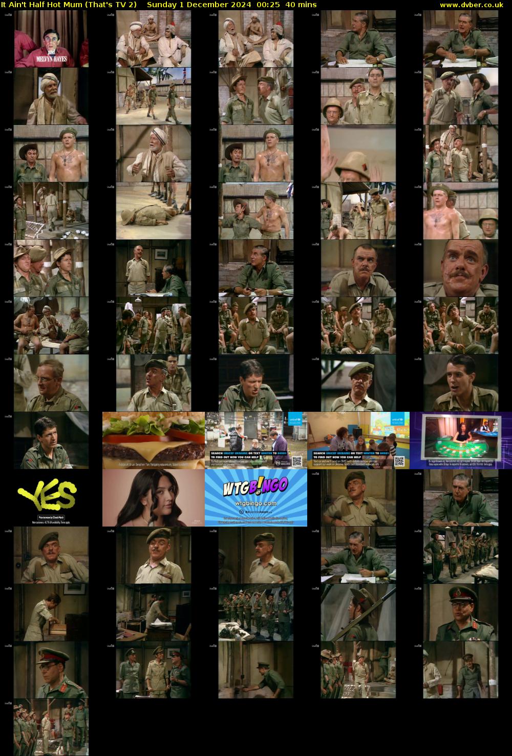 It Ain't Half Hot Mum (That's TV 2) Sunday 1 December 2024 00:25 - 01:05