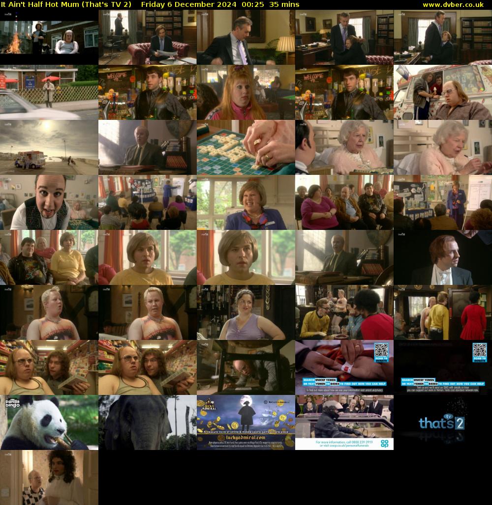 It Ain't Half Hot Mum (That's TV 2) Friday 6 December 2024 00:25 - 01:00