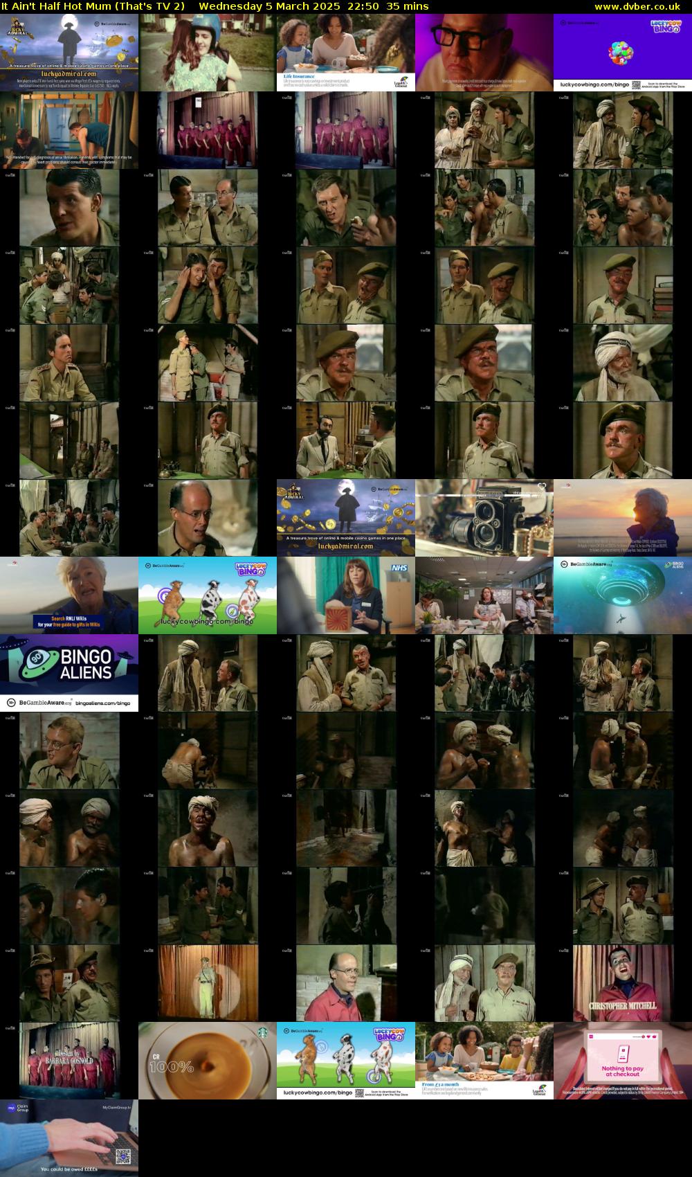 It Ain't Half Hot Mum (That's TV 2) Wednesday 5 March 2025 22:50 - 23:25