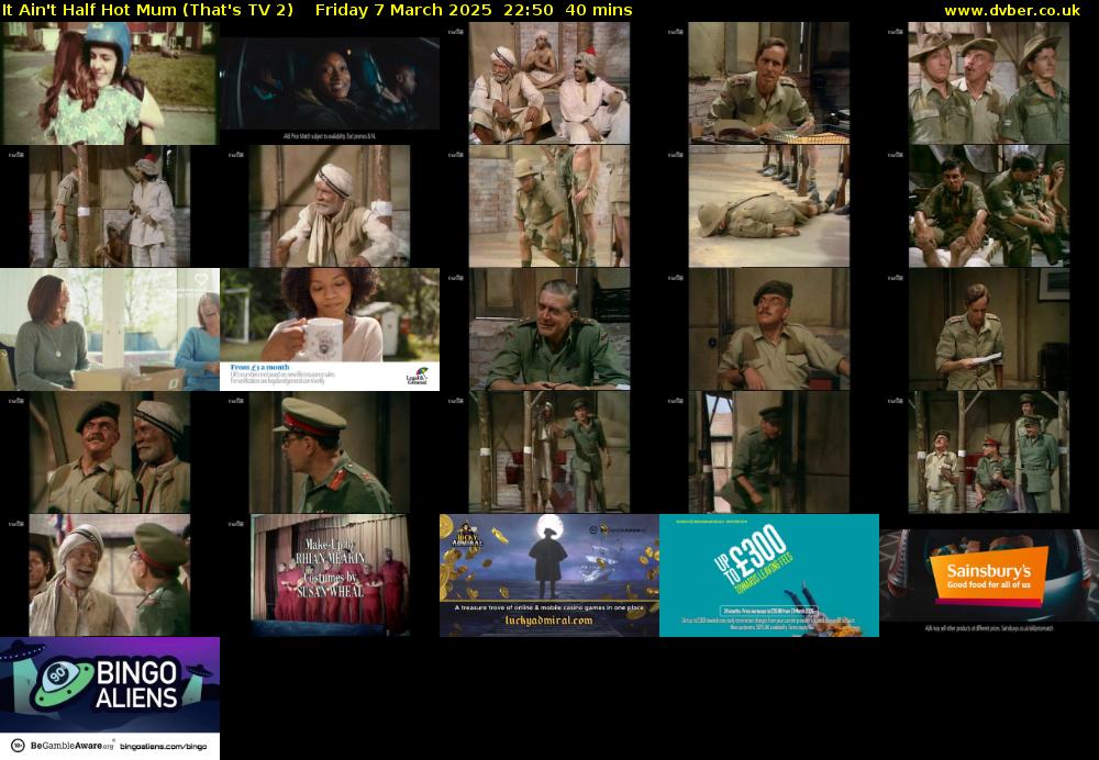 It Ain't Half Hot Mum (That's TV 2) Friday 7 March 2025 22:50 - 23:30
