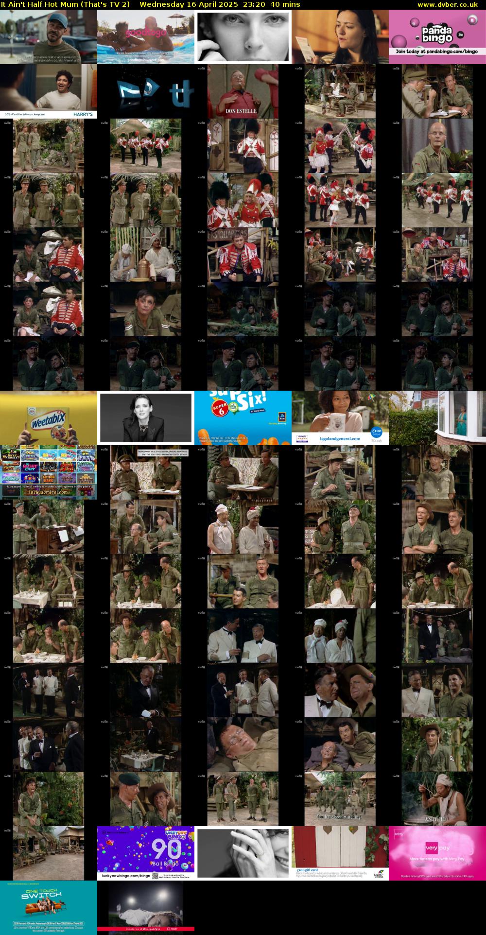 It Ain't Half Hot Mum (That's TV 2) Wednesday 16 April 2025 23:20 - 00:00