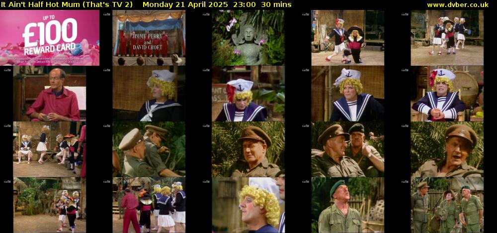 It Ain't Half Hot Mum (That's TV 2) Monday 21 April 2025 23:00 - 23:30