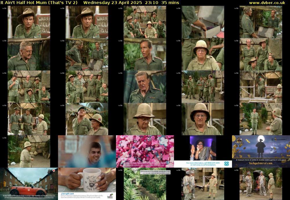 It Ain't Half Hot Mum (That's TV 2) Wednesday 23 April 2025 23:10 - 23:45