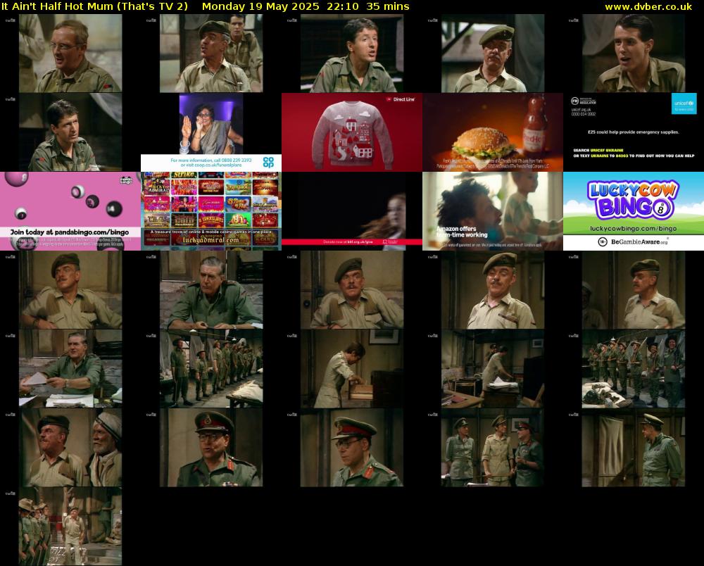 It Ain't Half Hot Mum (That's TV 2) Monday 19 May 2025 22:10 - 22:45
