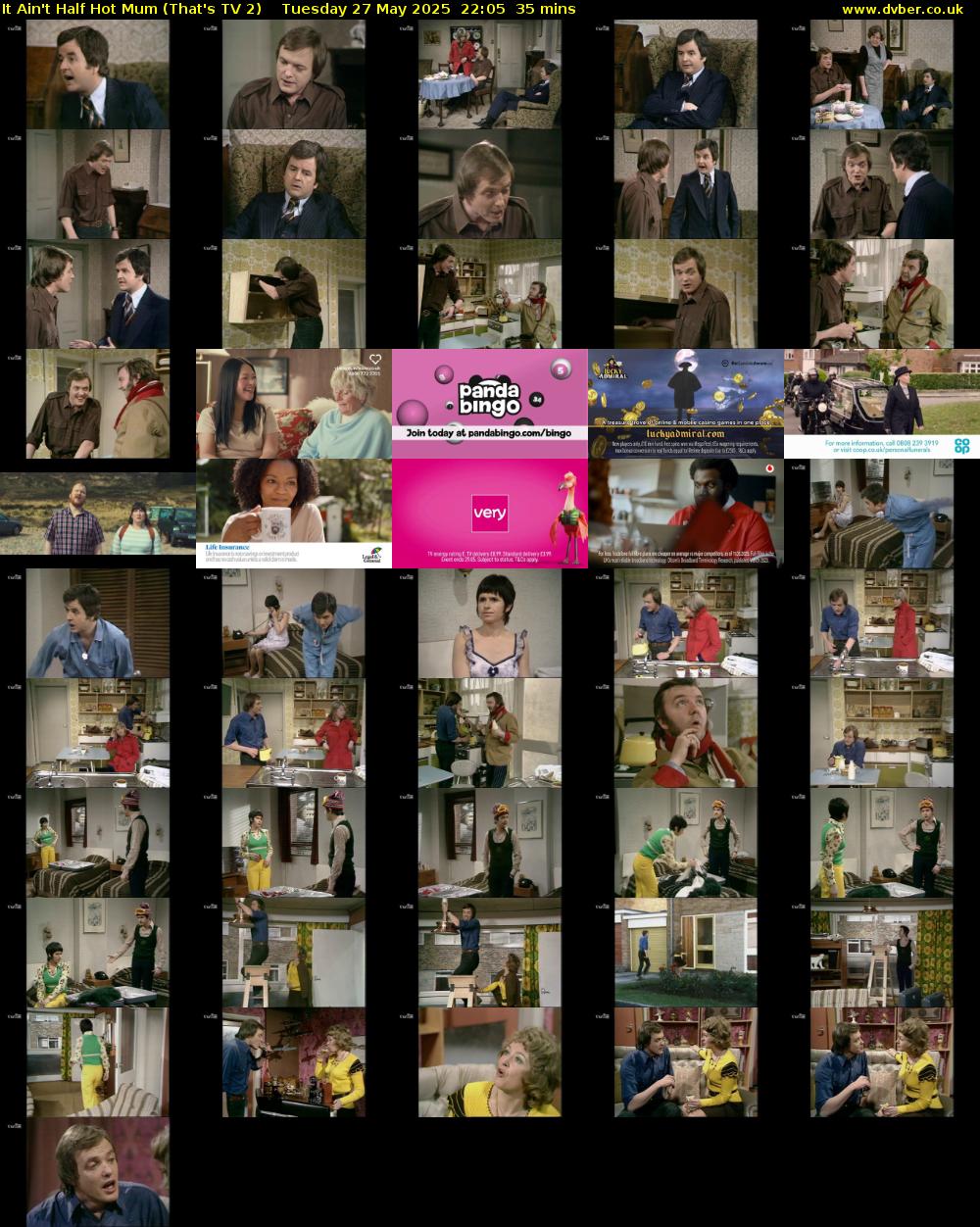 It Ain't Half Hot Mum (That's TV 2) Tuesday 27 May 2025 22:05 - 22:40