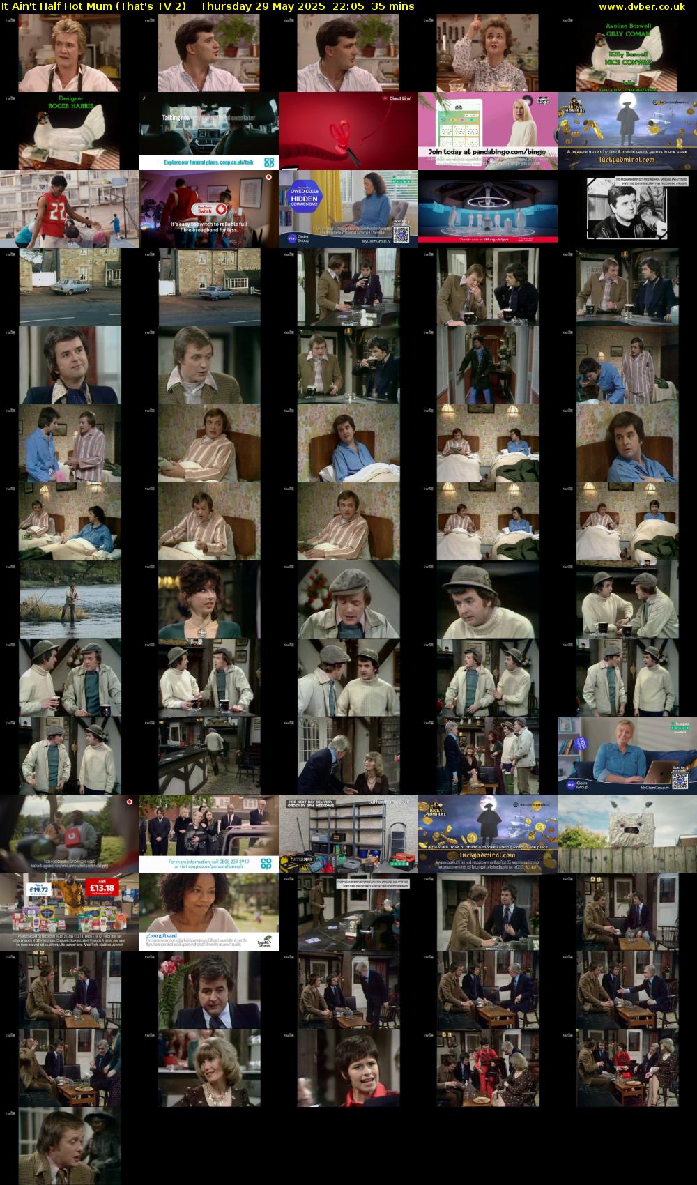 It Ain't Half Hot Mum (That's TV 2) Thursday 29 May 2025 22:05 - 22:40