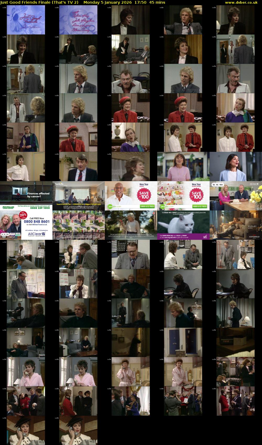 Just Good Friends Finale (That's TV 2) Monday 5 January 2026 17:50 - 18:35