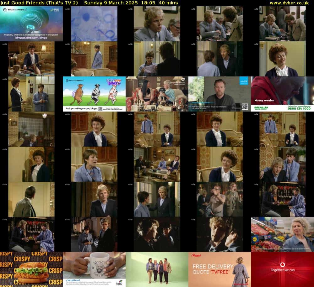 Just Good Friends (That's TV 2) Sunday 9 March 2025 18:05 - 18:45