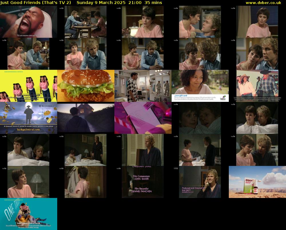 Just Good Friends (That's TV 2) Sunday 9 March 2025 21:00 - 21:35