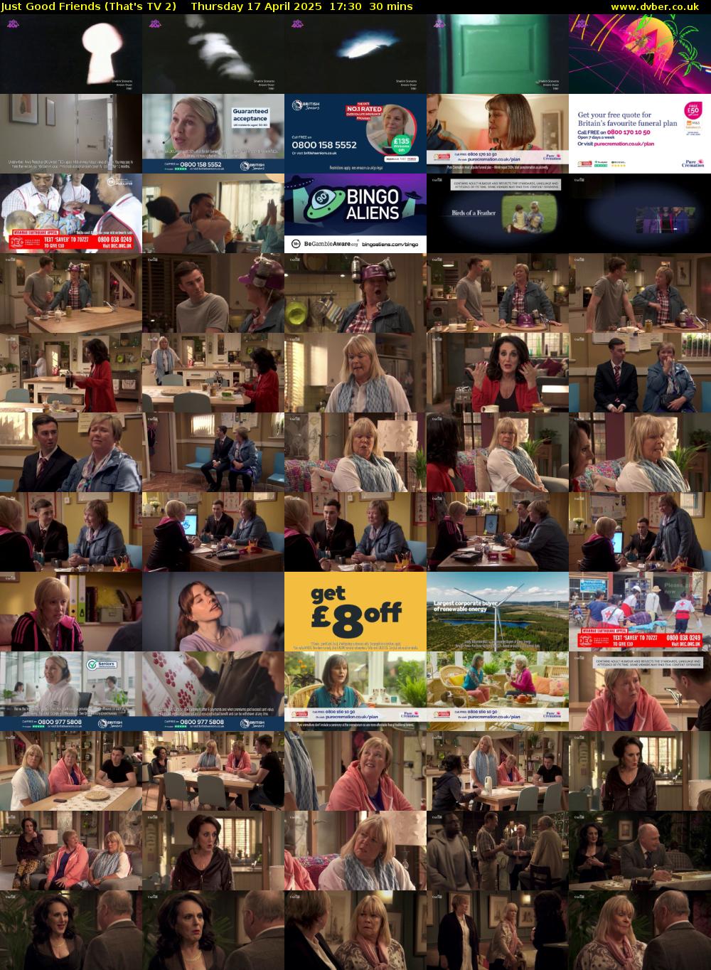 Just Good Friends (That's TV 2) Thursday 17 April 2025 17:30 - 18:00