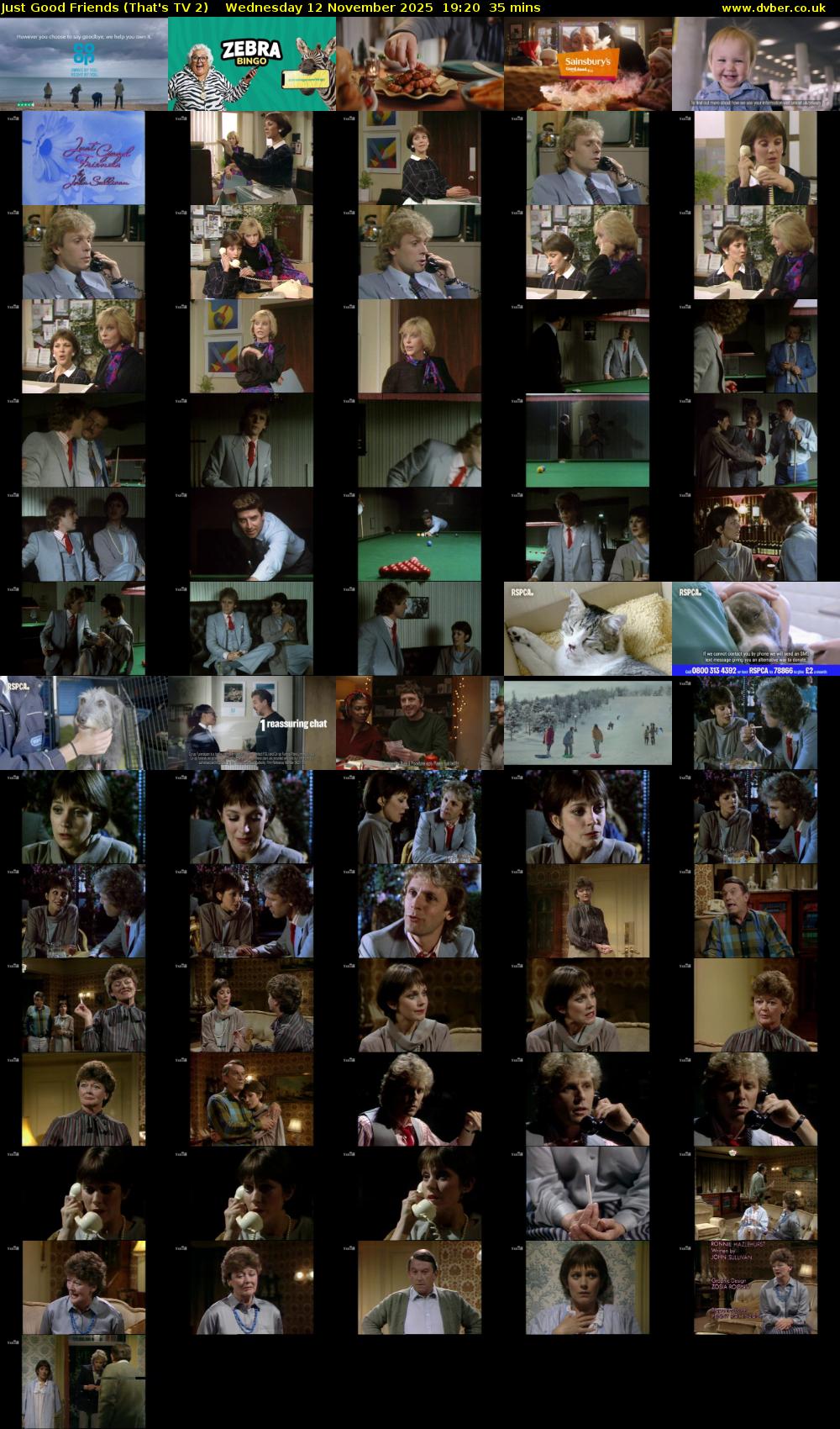 Just Good Friends (That's TV 2) Wednesday 12 November 2025 19:20 - 19:55