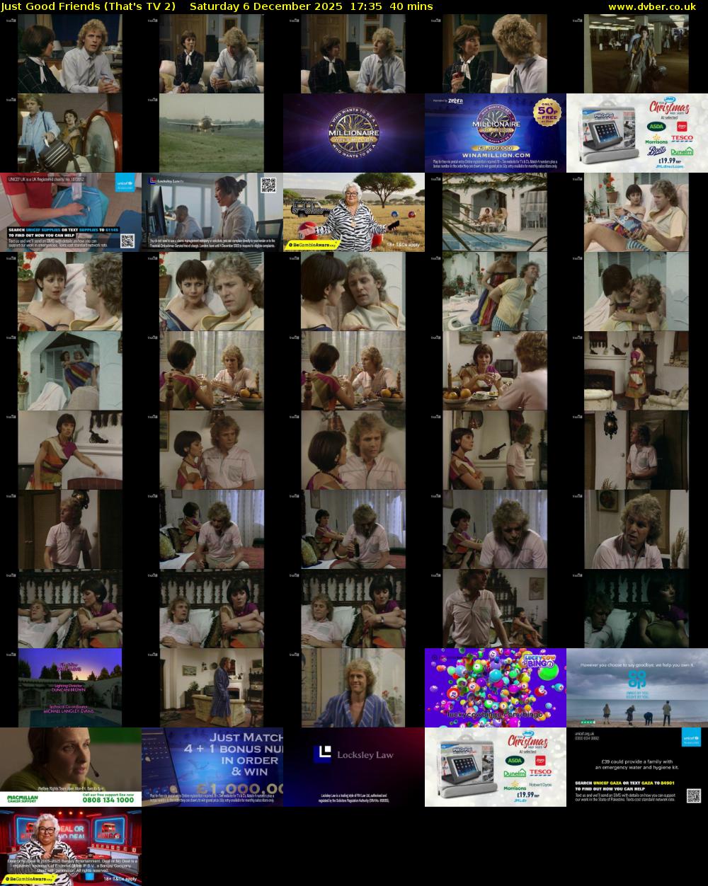 Just Good Friends (That's TV 2) Saturday 6 December 2025 17:35 - 18:15