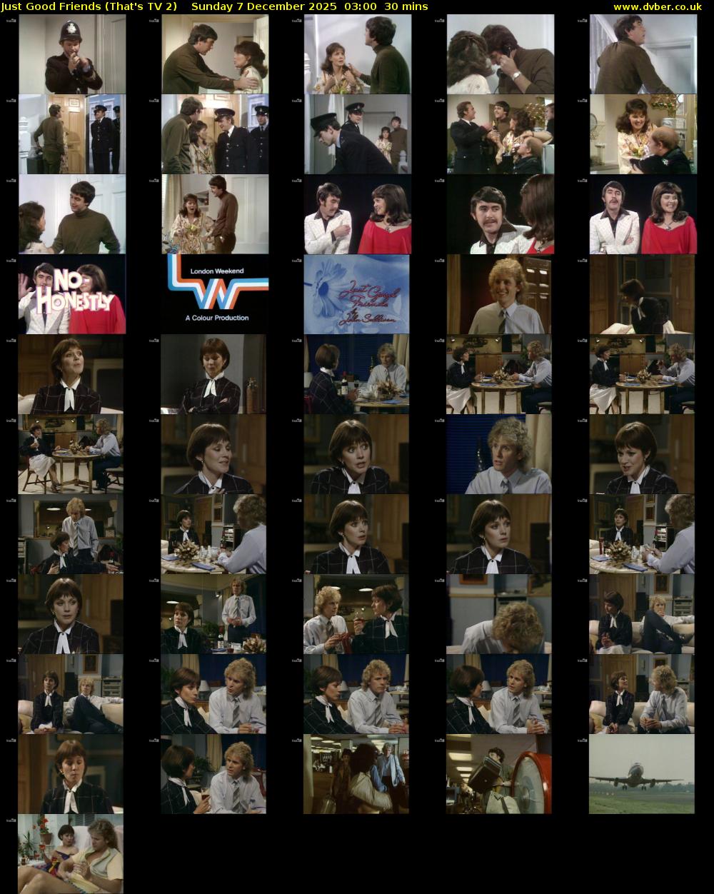 Just Good Friends (That's TV 2) Sunday 7 December 2025 03:00 - 03:30