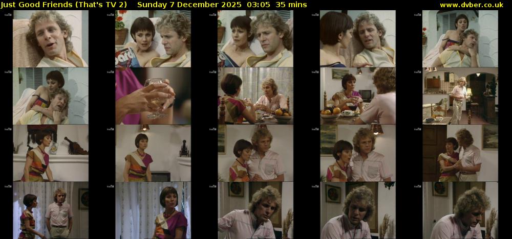 Just Good Friends (That's TV 2) Sunday 7 December 2025 03:05 - 03:40