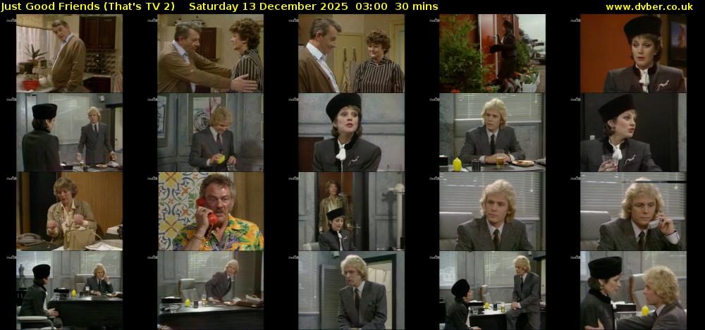 Just Good Friends (That's TV 2) Saturday 13 December 2025 03:00 - 03:30