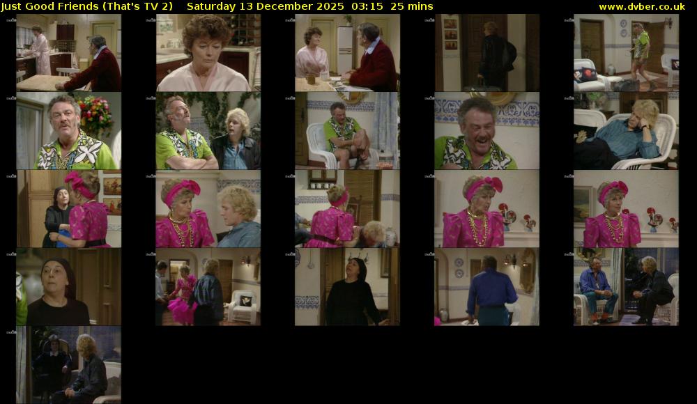 Just Good Friends (That's TV 2) Saturday 13 December 2025 03:15 - 03:40