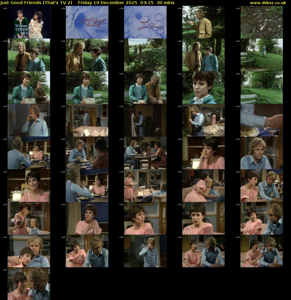 Just Good Friends (That's TV 2) Friday 19 December 2025 03:15 - 03:45