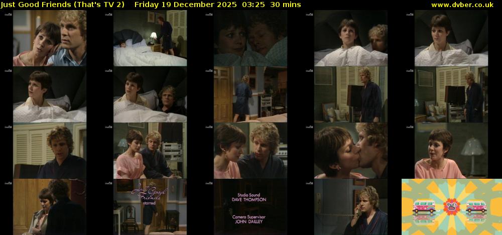 Just Good Friends (That's TV 2) Friday 19 December 2025 03:25 - 03:55