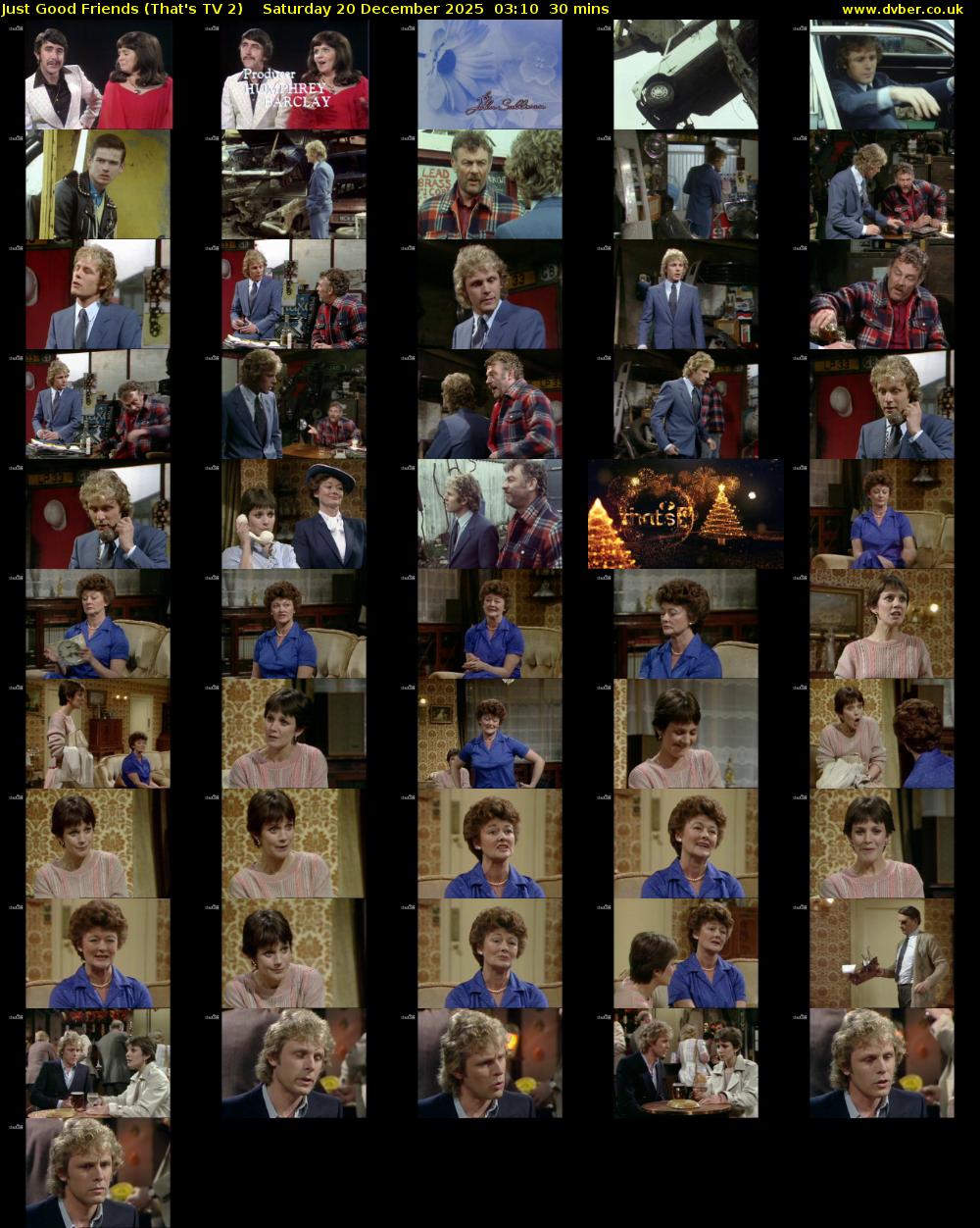 Just Good Friends (That's TV 2) Saturday 20 December 2025 03:10 - 03:40