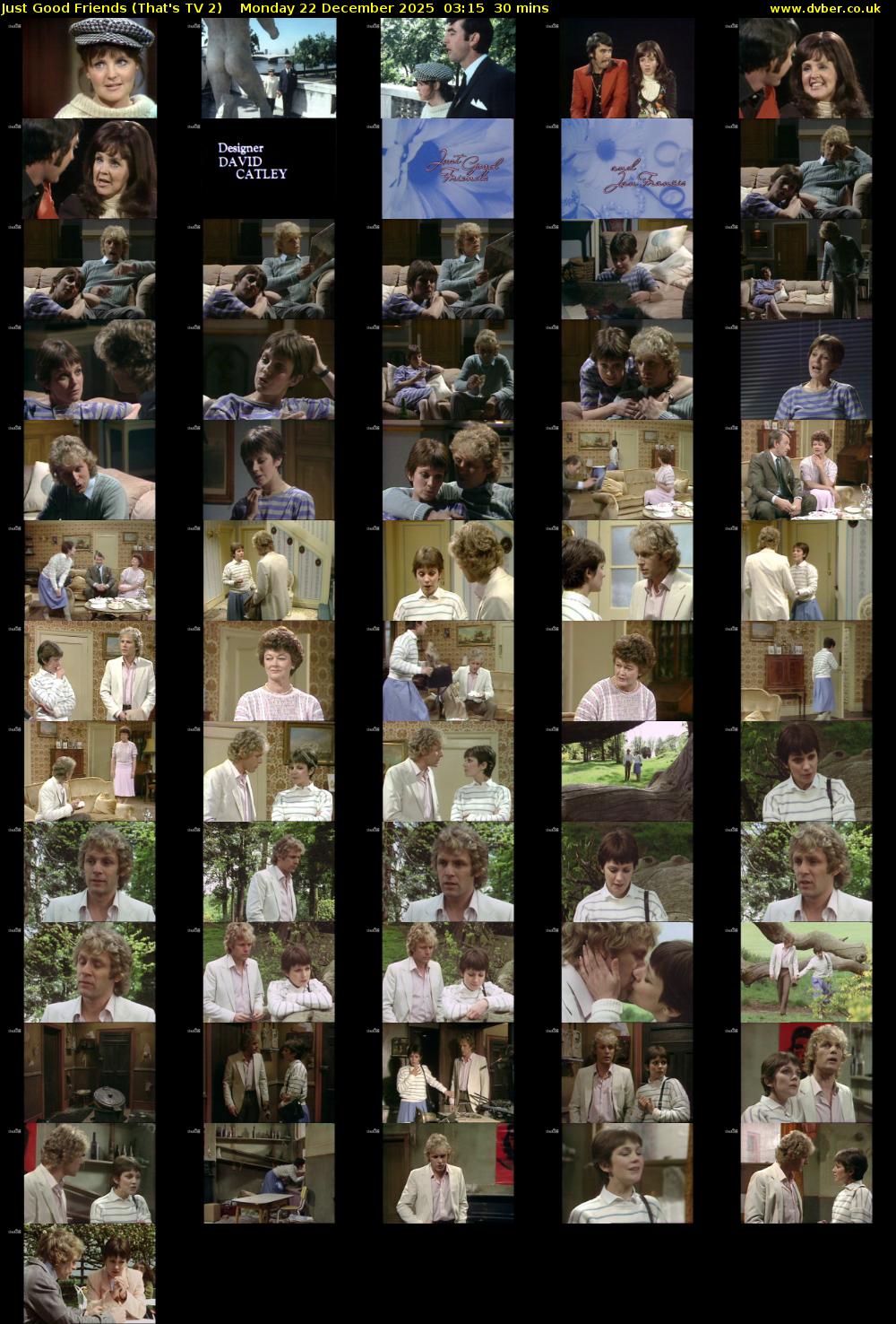 Just Good Friends (That's TV 2) Monday 22 December 2025 03:15 - 03:45