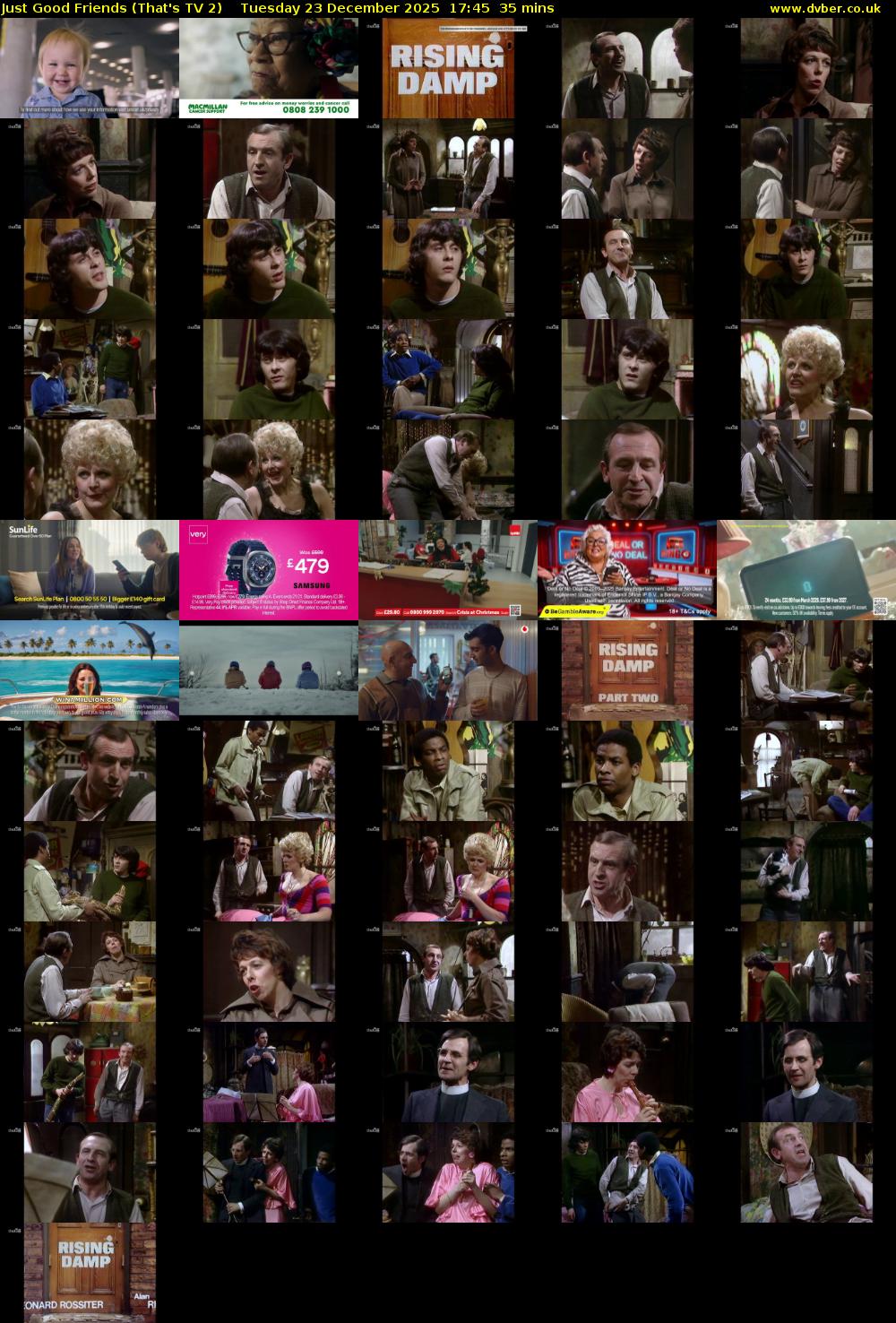 Just Good Friends (That's TV 2) Tuesday 23 December 2025 17:45 - 18:20