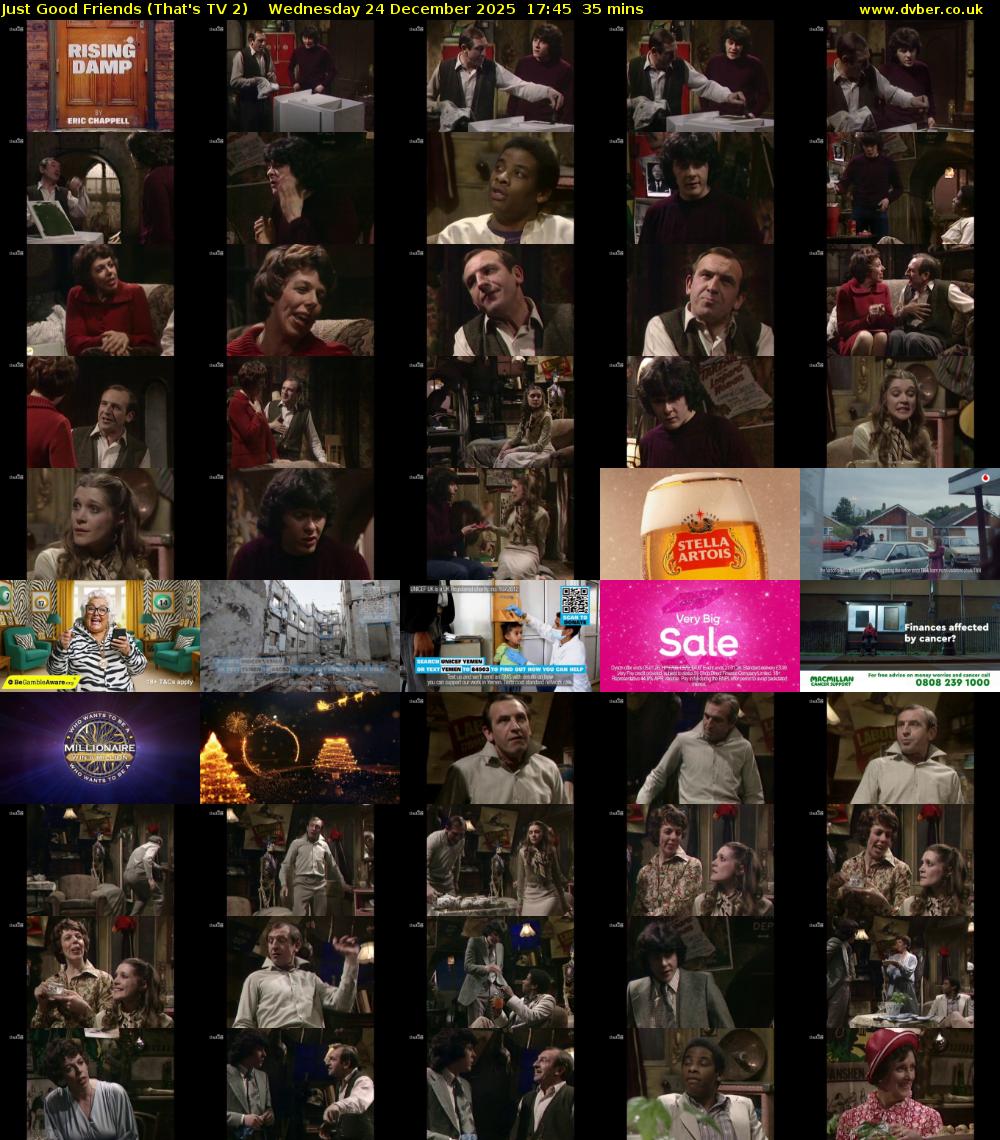 Just Good Friends (That's TV 2) Wednesday 24 December 2025 17:45 - 18:20